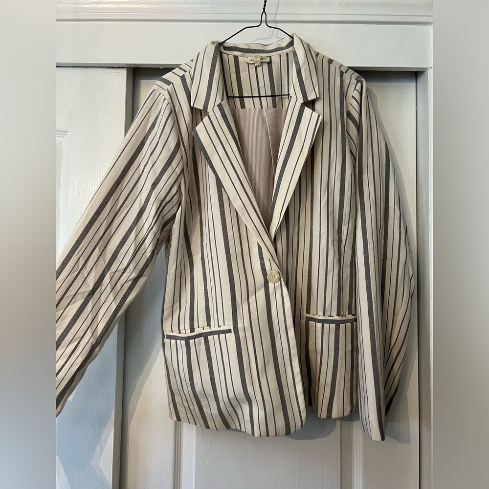 Mystree Striped Blazer